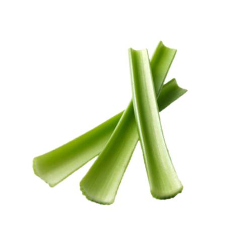 Celery - Celery is a marshland plant in the family Apiaceae that has been cultivated as a vegetable since antiquity. Celery has a long fibrous stalk tapering into leaves.