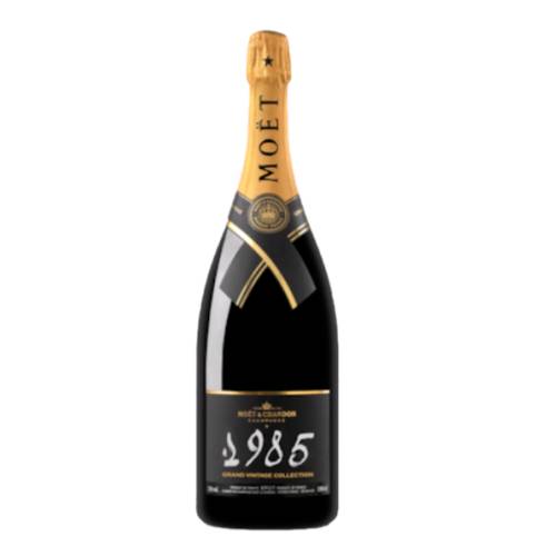 Moet And Chandon Champagne made with chardonnay and pinot noir. Moet et Chandon was established in 1743 by Claude Moet and today has 1190 hectares of vineyards.