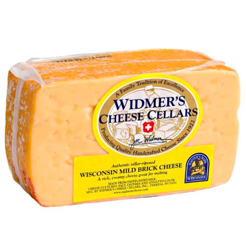 Brick Cheese is made in brick shaped form due to using actual bricks to form the shape and the color ranges from pale yellow to white with an orange rind.