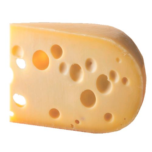 Emmental Cheese is a cows cheese with a mild taste and adding only natural ingredients water salt natural starter cultures and rennet.