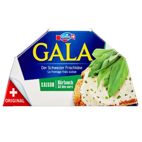 Gala Cheese is a soft clear cheese and easy to spread with a knife and good with crackers and bread.