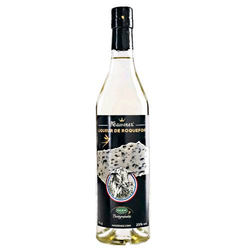 Cheese Liqueur Massenez Roquefort Blue - Roquefort Blue Cheese Liqueur Massenez has a sweet Roquefort flavoured from the Caves Baragnaudes.
