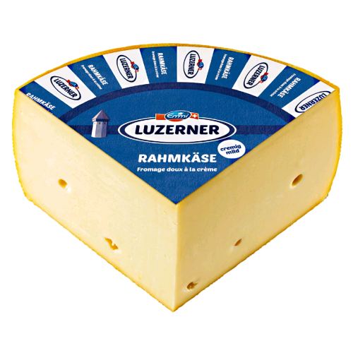 Cheese Luzerner Rahmkase - Luzerner Rahmkase Cheese is a semi hard cheese is made from the best pasteurized milk and the finest cream from the Lucerne region known for its creamy texture and mild flavor.
