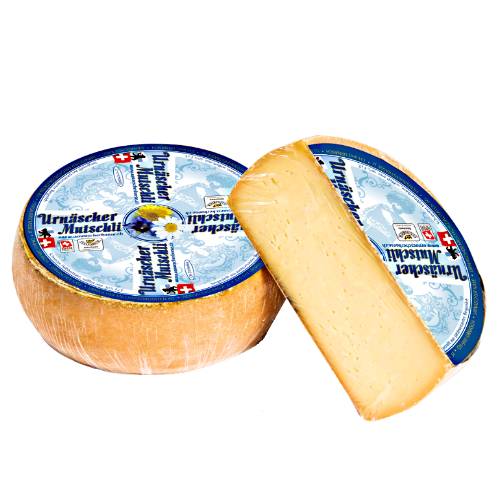 Cheese Mutschli - Mutschli Cheese is a Swiss cheese and is made from the milk of two local cow herds the larger wheel is called Sternenberg while the smaller one is called Mutschli meaning little cheese.