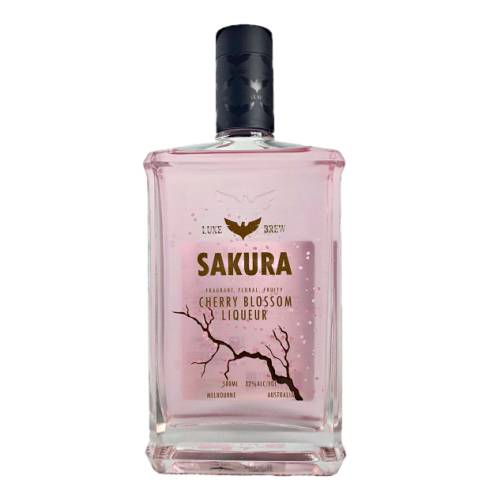 Luxe Brew Sakura cherry blossom kiqueur light pink and delights the senses with floral aromas and flavours.