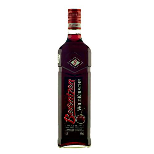 Cherry Liqueur Berentzen - Berentzen cherry liqueur is a sweeter version of the style at a relatively low alcohol content and bright red color.