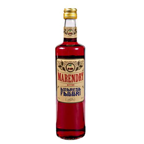 Cherry Liqueur Fabbri - Fabbri marendry bitter cherry liqueur is a sweet amarena cherry undertones meet with delicate fragrances of citrus and the bitter and sweet ancient Ligurian chinotto.