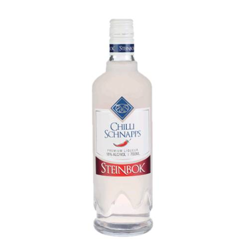 Chilli Schnapps Steinbok - Steinbok Chilli flavoured Schnapps or chili liqueur with a warm bite of chilly.