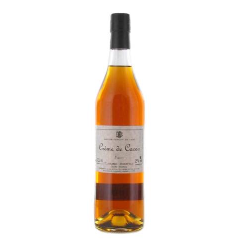 Briottet brown chocolate liqueur with a light brown color.
