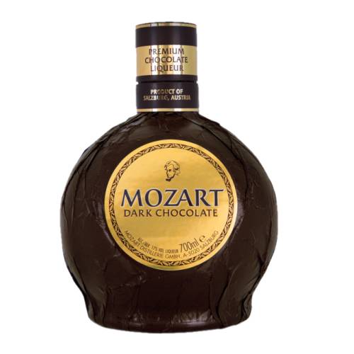 Chocolate Liqueur Dark Mozart - Mozart dark chocolate liqueur with vanilla and caramel are combined with the smoky sour notes of the finest cocoa beans