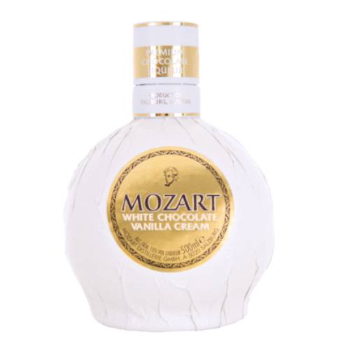 Chocolate Liqueur White Mozart - Mozart white chocolate vanilla cream is made exclusively with white chocolate liqueur contains fresh cream the finest cocoa butter genuine vanilla granulated sugar and pure sugar beet distillate.