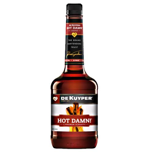Cinnamon Schnapps Hot Damn - Hot Damn is a red cinnamon schnapps made by DeKuyper is available in 80 and 100 proof 40 and 50 percent ABV.