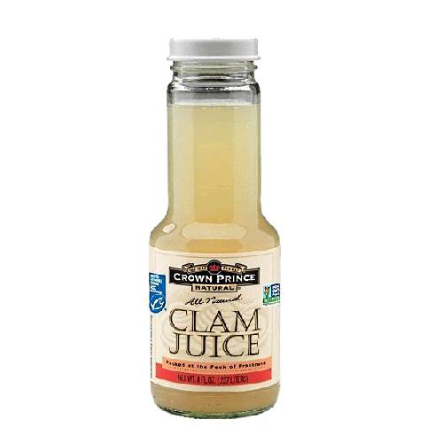 Clam juice is the broth obtained from clams. It is prepared using the liquid collected from steamed clams. Clam juice is used as an ingredient in various dishes as a beverage that is drunk in its whole form and as an ingredient in various beverages.