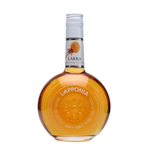 Lakka is a liqueur which derives its flavor from the cloudberry fruit. The word Lakka means cloudberry in Finnish.