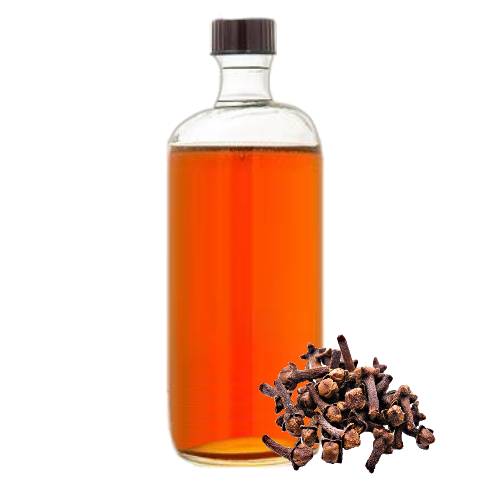 Clove flavor syrup made with cloves and sugar and water boiled together.
