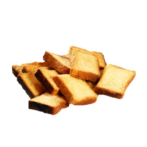 Cocktail Bread Melba Toast - Melba toast is a dry crisp and thinly sliced toast often served with wet dishers and salad. It is named after Dame Nellie Melba the stage name of Australian opera singer.