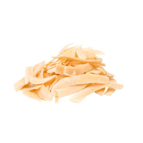 Coconut Chips are thick cut and roasted until crispy.