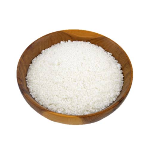 Coconut Desiccated is coconut flesh which has been shredded or flaked and then dehydrated to remove as much moisture as possible.