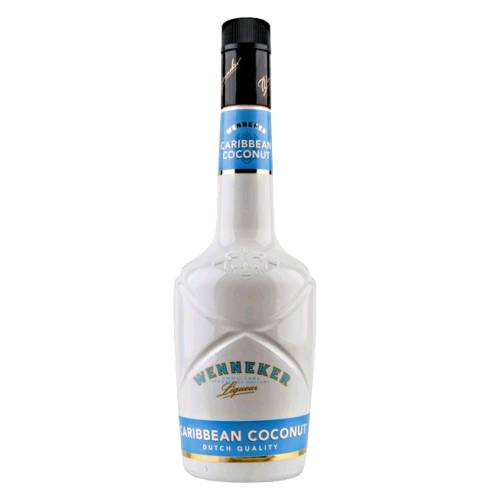 Wenneker coconut liqueur is clear in color with a strong caribbean coconut flavour.