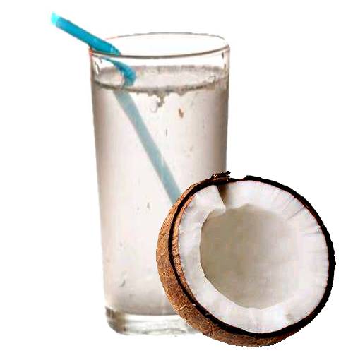 Coconut Water - Coconut water is the clear liquid inside coconuts. In early development it serves as a suspension for the endosperm of the coconut during the nuclear phase of development.