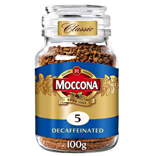 Moccona Decaffeinated Coffee has the full coffee flavour without the caffein.