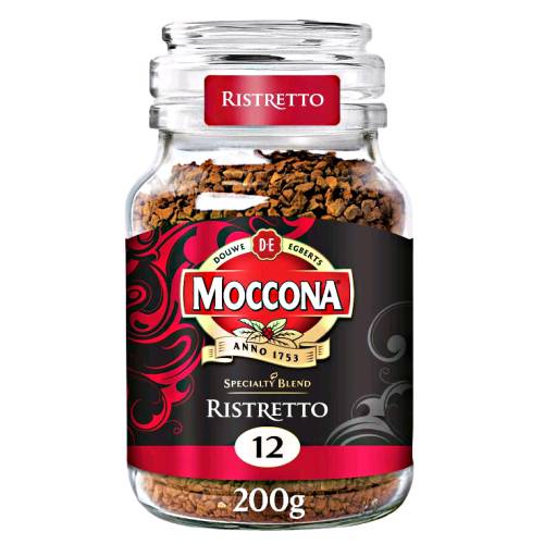 Ristretto Moccona Coffee is a bold dark coffee filled with charm and intense characteristics.