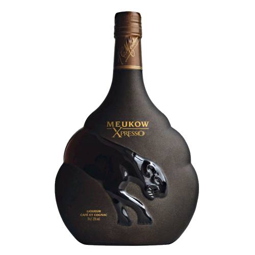 Coffee Liqueur cognac meukow is a strong aromatic coffee liqueur based on the in house cognac VS and dark brown in color it smells of freshly roasted coffee some orange and dark chocolate.