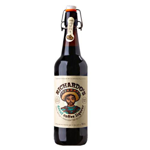 Coffee Liqueur Decaf Richardos - Richardos decaf coffee liqueur with rich coffee creamy vanilla and pure grain spirits.