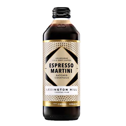 Lexington Hill cocktail club espresso martini made with roasted cold drip coffee quadruple distilled grain spirit.