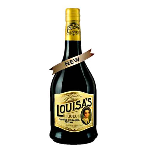 Louisas coffee liqueur shows robust flavors and aromas of caramel coffee and pecans.