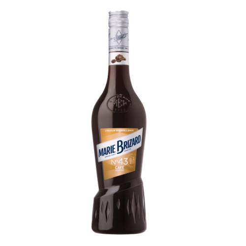 Marie Brizard coffee liqueur from the infusion of arabica coffee with a dark rich color.