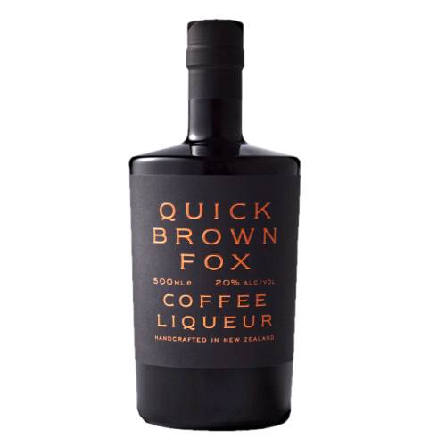Quick Brown Fox coffee liqueur is hand crafted from organic coffee with a clever hint of cinnamon.