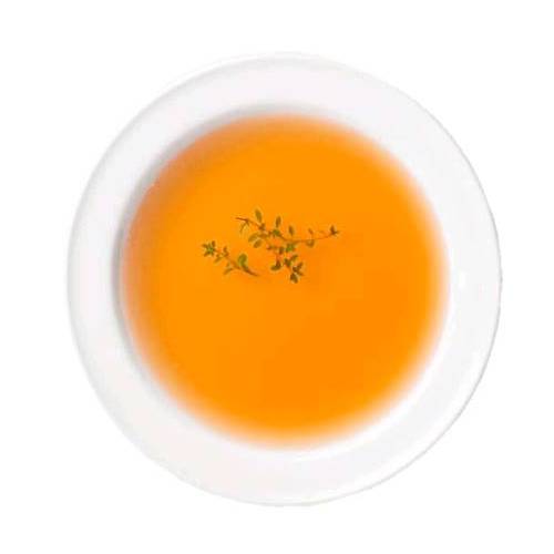Consomme Pheasant - Pheasant consomme is a clarified game stock with egg whites to remove fat and sediment to make a clear liquid with taste of pheasant.
