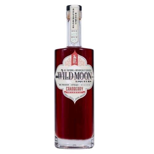 Wild Moon cranberry liqueur is tangy and sweet resembling a cranberry juice cocktail while remaining true to the essence of the berry itself.
