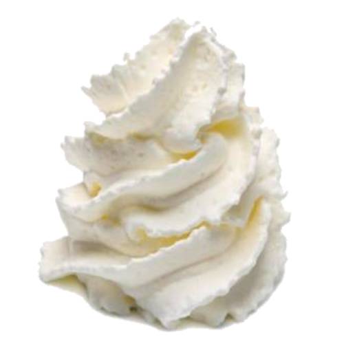 Cream Whipped - Cream whipped until stiff also called chantilly cream.