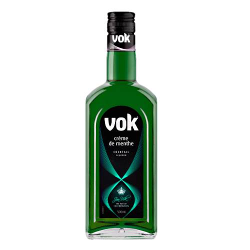 Creme De Menthe green vok is a rich green mint Liqueur ideal for any of your cocktail requirements.