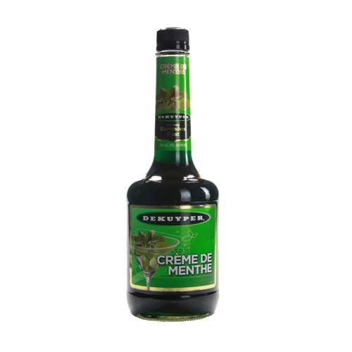 Creme de Menthe Green - Creme de menthe is green in color and sweet mint flavoured alcoholic beverage. Its flavor primarily derives from Corsican mint or peppermint.