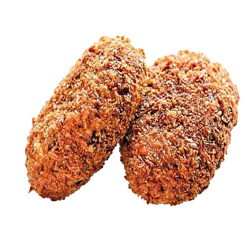 Salmon Croquette is made from making a mixture of salmon and spices into a paddy crumbed and deep fried in oil.