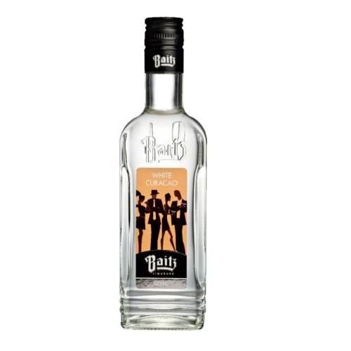 Curacao Baitz - Baitz White Curacao is a finely balanced citrus liqueur with a spicy background. The flavour is full and juicy but drier than its orange counterpart. The colour is clear and the aroma is that of sour orange.