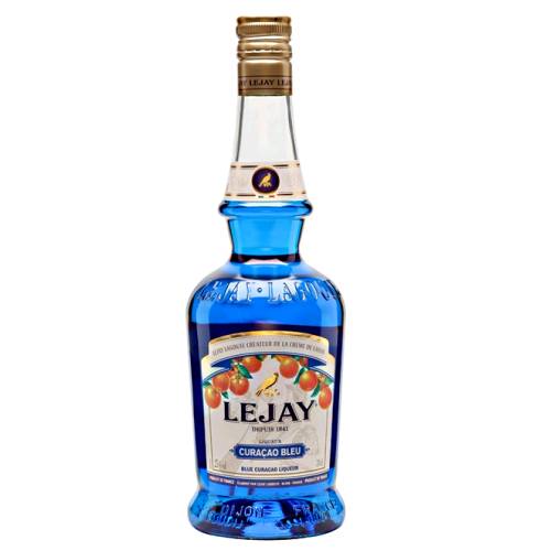 Curacao Blue Lejay - Lejay blue curacao has a bright blue and distilled from orange peels this has a slight bitterness.