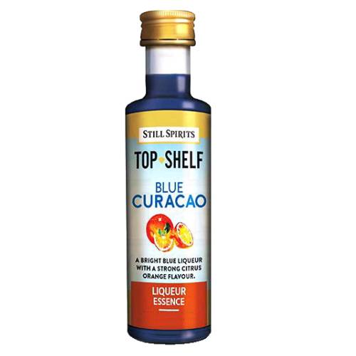 Still Spirits Blue Curacao with bright blue color and sweet taste.