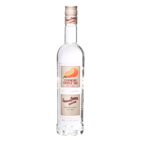 Gabriel Boudier dry curacao citrus with the characteristic of sourness and orange.