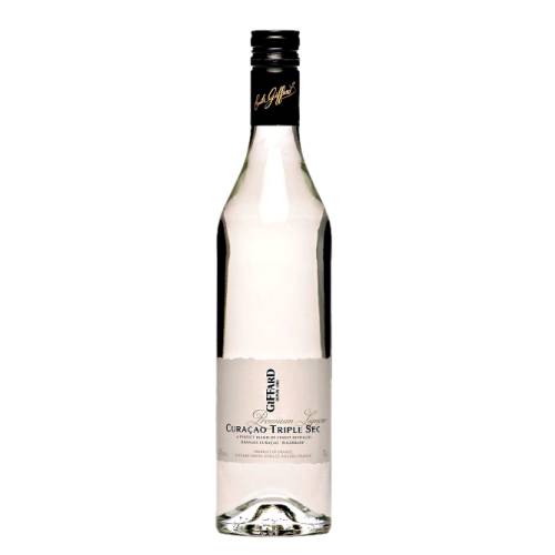 Curacao Giffard - Giffard Curacao is crystal clear bursting with aromas of a fresh citrus orchard and lightly syrupy sweet orange gives way to zesty tangerine faint eucalyptus and spice.
