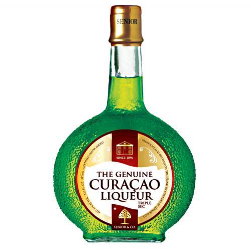 Curacao Green Senior Co - Senior And Co Curacao Green is bright green in color and made with the peels of the genuine Laraha oranges