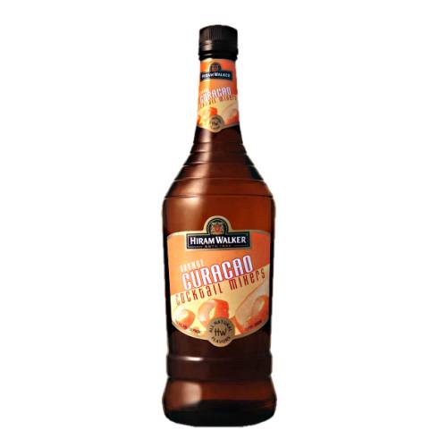 Hiram Walker curacao is made from the peel of curacao citrus.