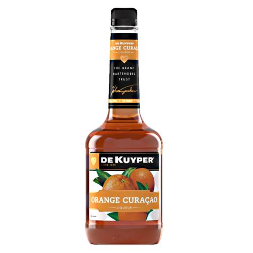 Curacao Orange DeKuyper - DeKuyper orange curacao with a bright orange color and sharp orange taste.