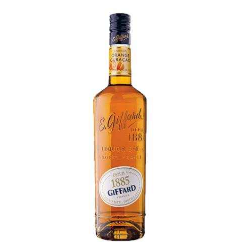 Giffard orange curacao made from sour oranges aromas.