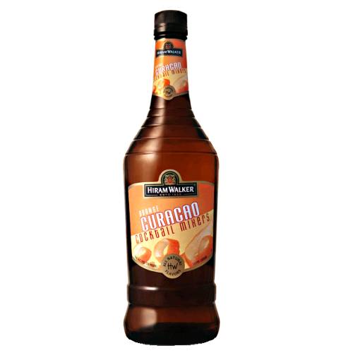 Hiram Walker orange curacao is made from the peel of curacao oranges and takes its name from the caribbean island of curacao.