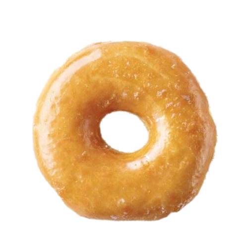 Butterscotch doughnut made by deep fried dough and coating in a butterscotch translucent coating.