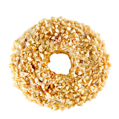 Cashew doughnut mad with cashew flour and coated with roasted Cashew bits.